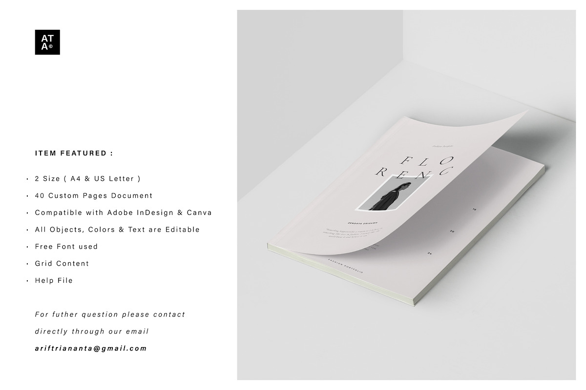 FLORENC Creative Portfolio, a Magazine Template by Arif Tri Ananta (Photo 13 of 14)