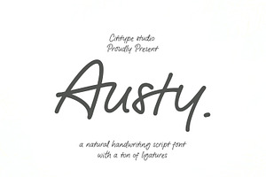 Austy - Natural Handwriting Font