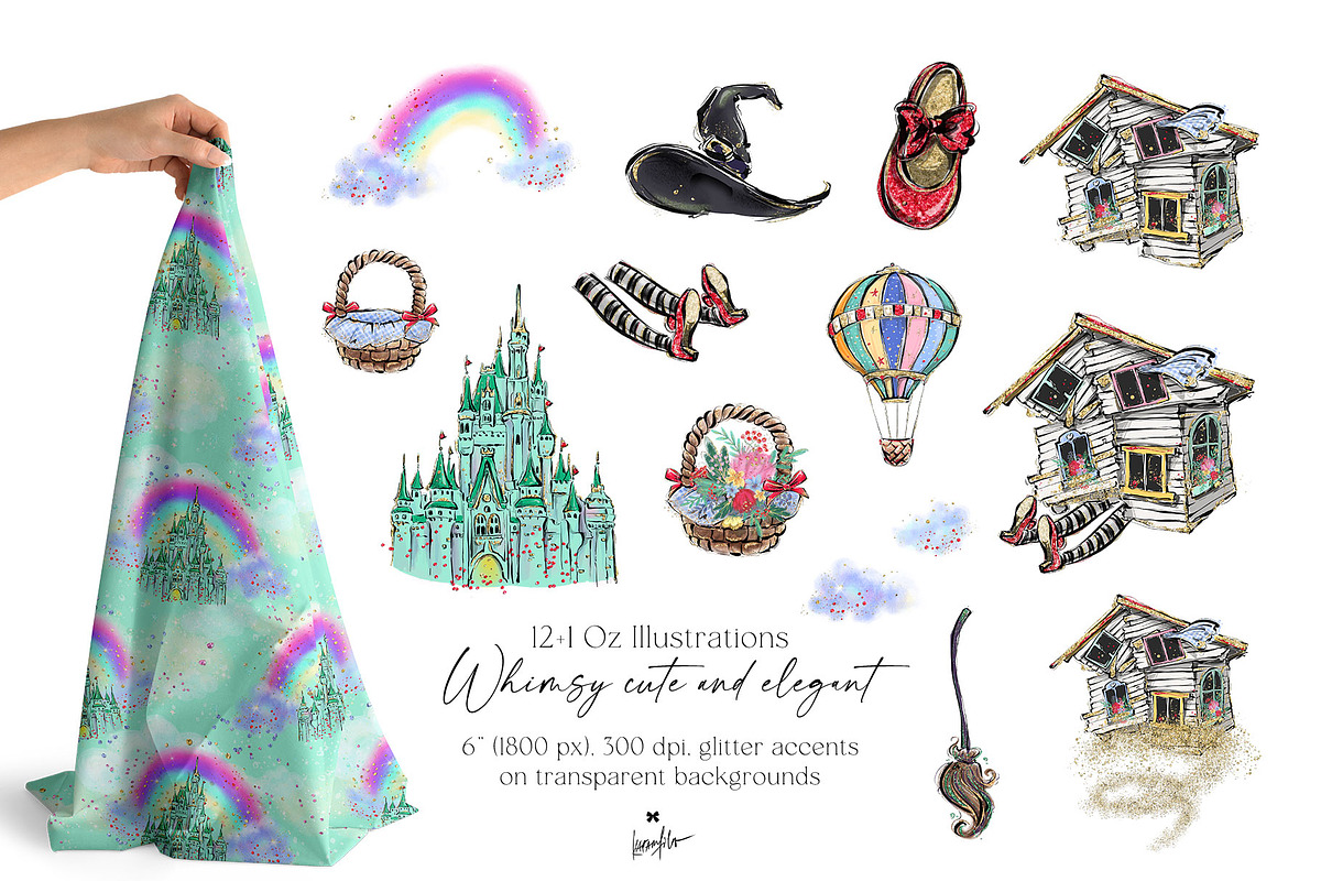 The Wonderful Wizard of Oz Clipart, a Stationery Template by KaramfilaS (Photo 5 of 7)