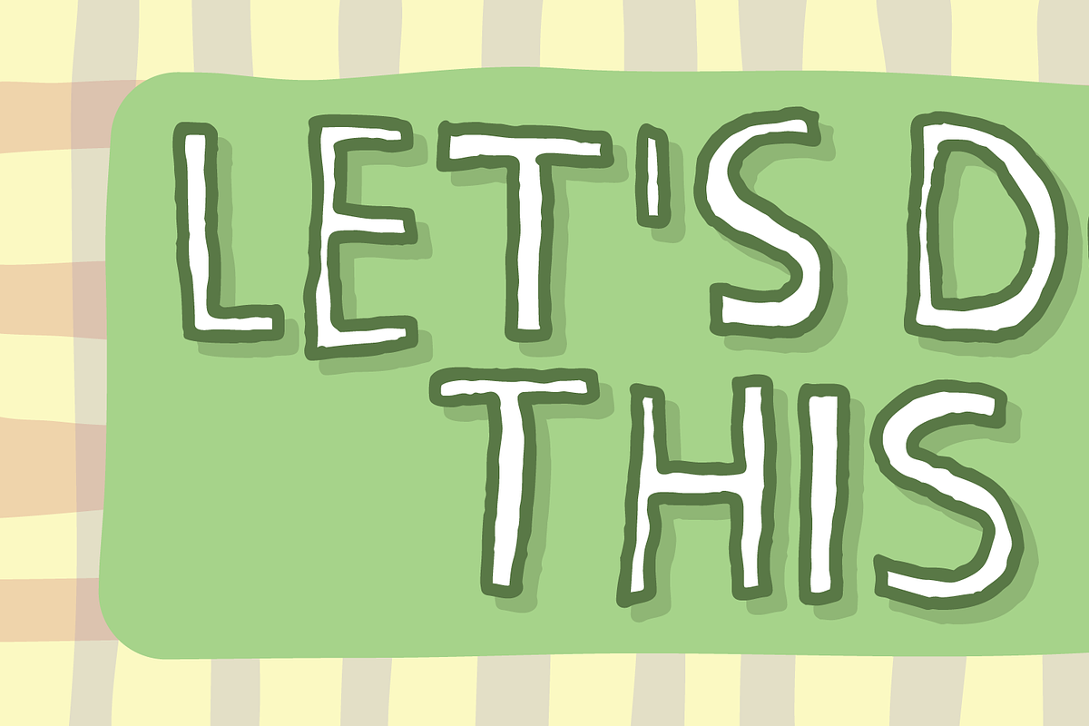 Peaceful Day, a Handwritten Font by pizzadudedotdk (Photo 4 of 8)