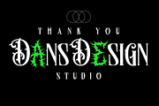 Arounds Blackletter Horror Duo Font, a Blackletter Font by dansdesign (Thumbnail 7 of 7)