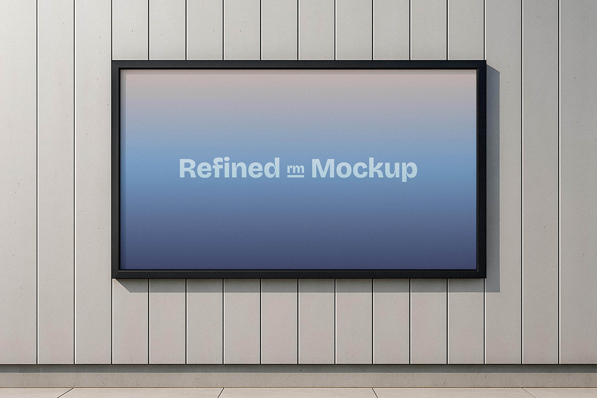Minimalist Framed Wallscape Mockup, a Product Mockup by Design Squad (Photo 1 of 4)