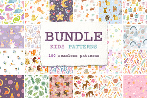 Kids patterns. Bundle patterns.
