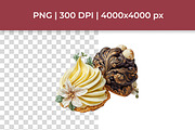 Pink & Cream Vintage Rococo Clipart, a Decorative Illustration by InkyQueenArt (Thumbnail 2 of 6)