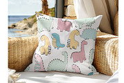 Beach Square Pillow Mockup for Canva, a Household Mockup by NoemieDesigns (Thumbnail 6 of 8)