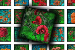 Collage Sheet - Bright Herbarium, a Print Template by Kseniya-Omega