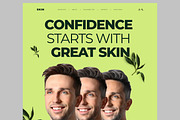 Men Skin Care Products Landing Page, an UI Kit Template by CreativeShaper (Thumbnail 2 of 6)