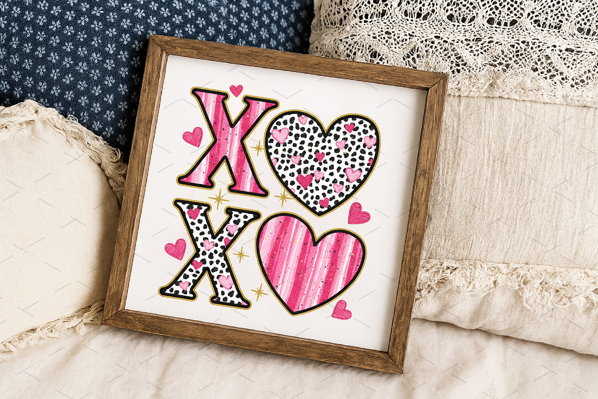 XOXO Valentine Day Heart Brushstroke, an Illustration by Libby Wishes (Photo 8 of 8)