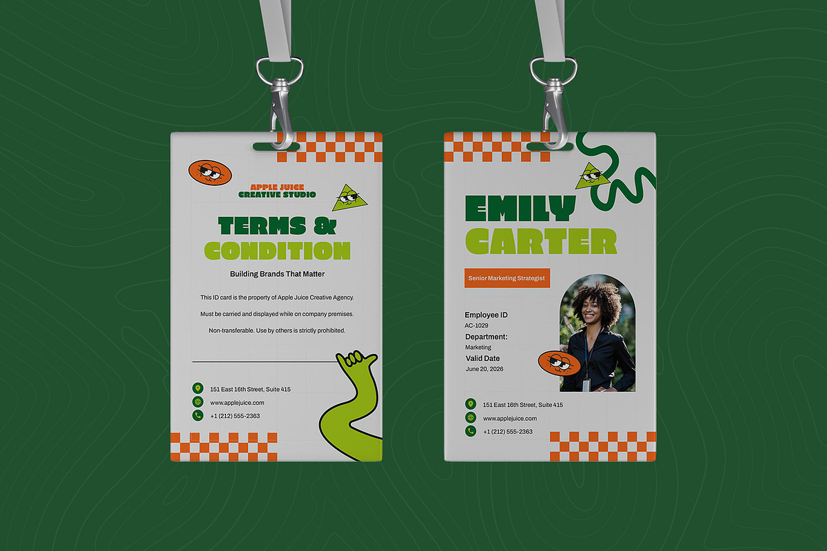 Apple Juice - ID Card, a Card Template by Esensifiksi.studio (Photo 3 of 3)