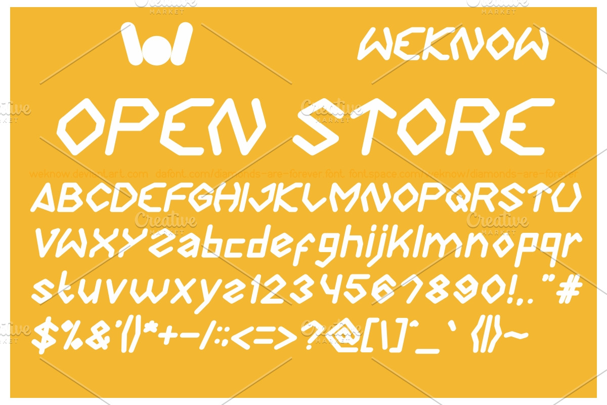 diamond are forever font preview 5