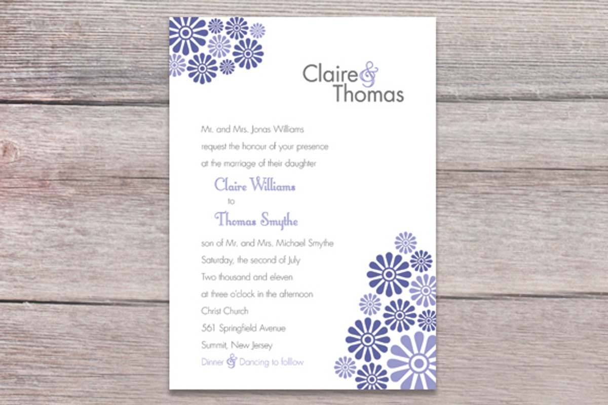 Floral pinwheels invitation, an Invitation Template by Claudia Petrilli Design