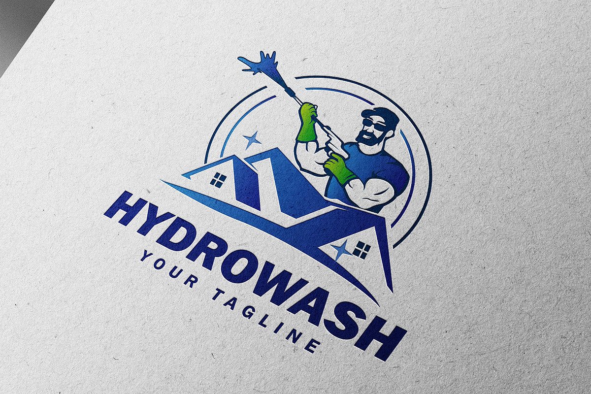 Professional Hydrowash logo template, an Object Graphic by Guavanaboy (Photo 3 of 5)