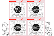 The Doodle Fonts Bundle, a Symbol Font by WADLEN (Thumbnail 3 of 12)