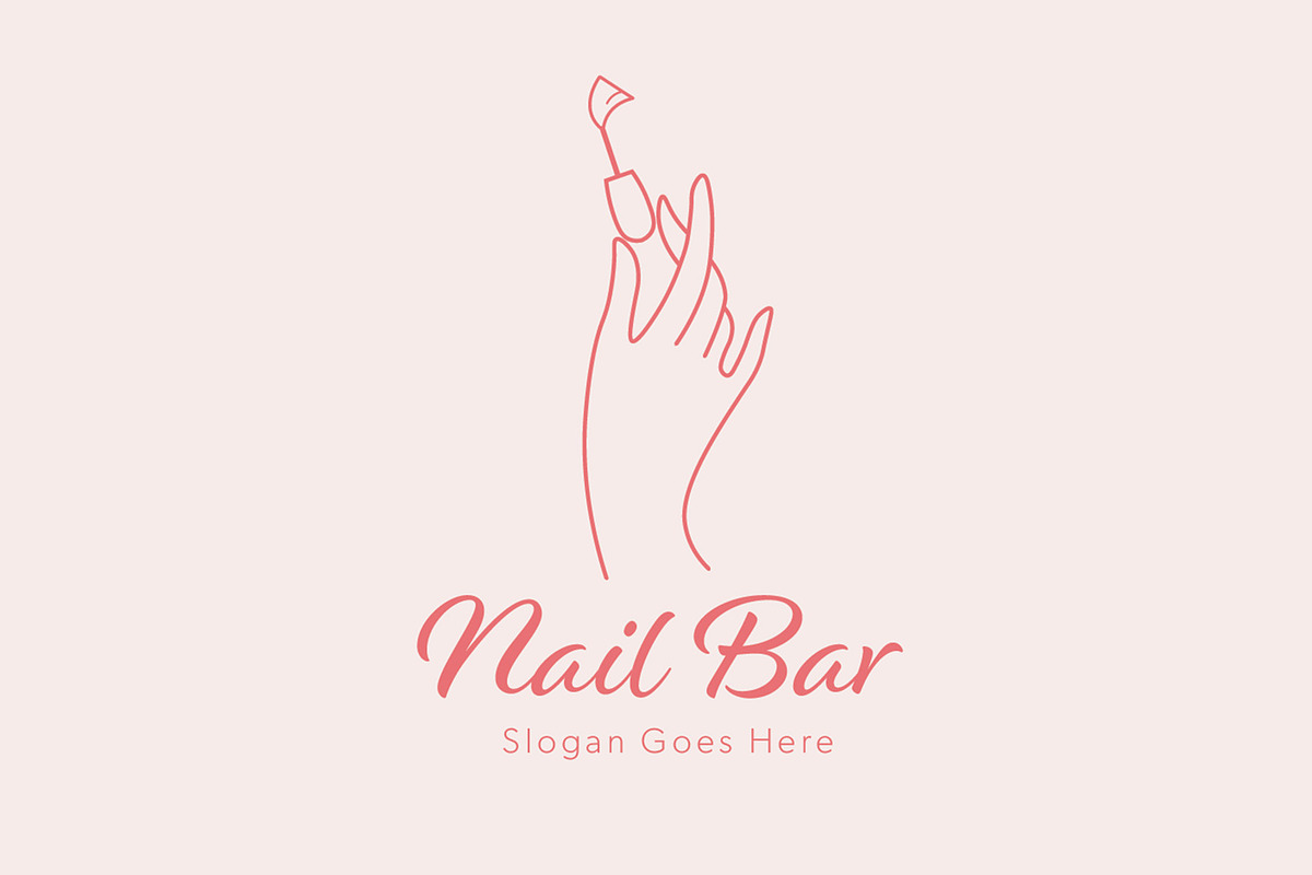 Nail Bar Logo Template, a Branding & Logo Template by BrandPacks (Photo 1 of 4)