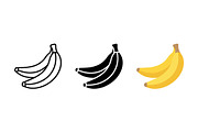 Banana Fruit Vector Design, a Solid Icon by Artonix (Thumbnail 2 of 2)