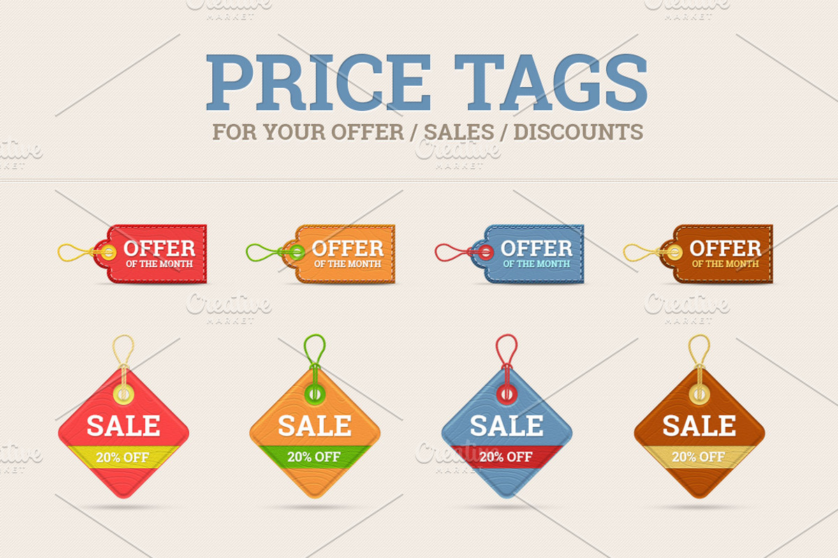 Realistic Price Tags, a Templates & Theme by Saptarang (Photo 1 of 5)
