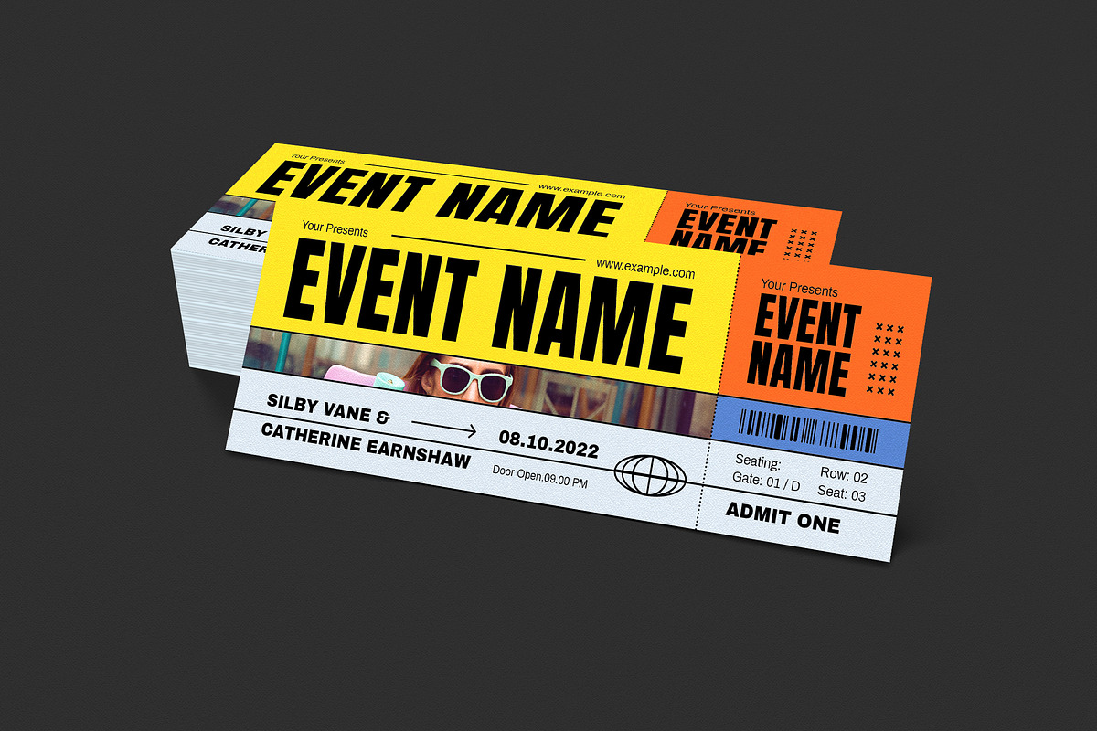 Event Ticket, a Card Template by Guuver (Photo 3 of 3)