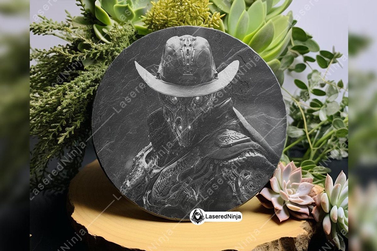 Cyborg Cowboy Man-Machine Artificial, a Background Graphic by LaseredNinja (Photo 5 of 7)