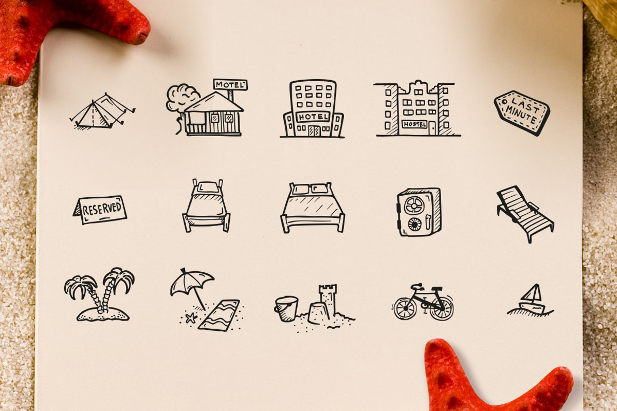 Travel - Hand Drawn Icons, an Icon by Good Stuff No Nonsense (Photo 3 of 6)