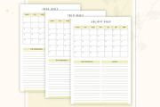 Monthly Planner, a Stationery Template by CreativeBundlex (Thumbnail 3 of 4)