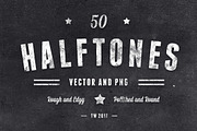 50 Vector Halftones Rough & Polished, a Texture Graphic by TexturWerk (Thumbnail 1 of 6)