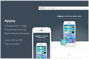 Appsy - Coming Soon Website Template, an App Template by Jamie Peak (Thumbnail 1 of 4)