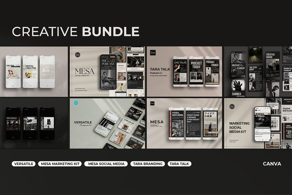 8in1 Instagram Creative Bundle, a Social Media Template by Analogi Studio (Photo 1 of 11)