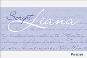 Liana, a Script Font by Paratype (Thumbnail 2 of 2)