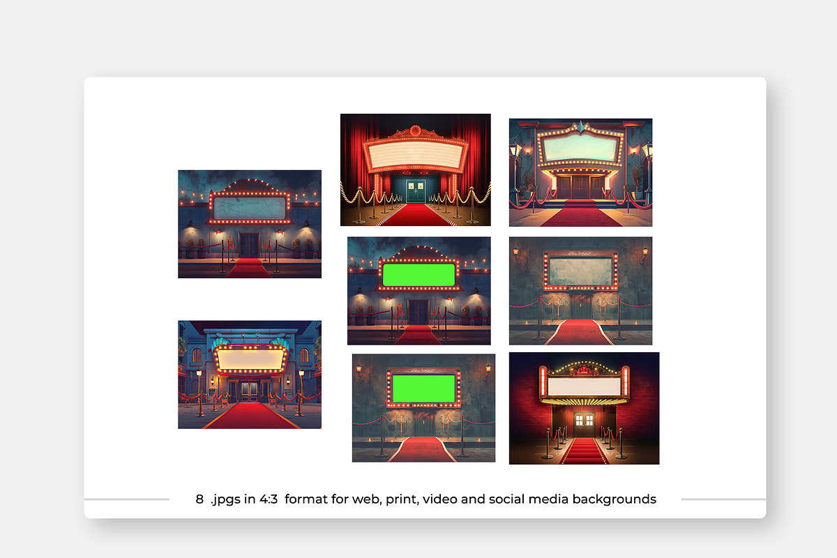 Vintage Theater Marquees, a Background Graphic by karenfoleyphoto (Photo 2 of 3)