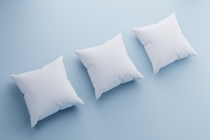 10 Bundle 3D Render Unique Pillow