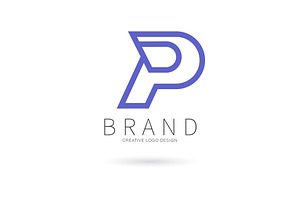 P logo designed, a Branding & Logo Template by Logocreative