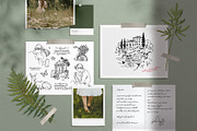 THE POET'S MUSE: Line Art Collection, a Decorative Illustration by long summer (Thumbnail 10 of 13)