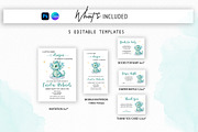 Little Dragon Baby Shower Bundle, an Invitation Template by SvetaArtStore (Thumbnail 4 of 7)