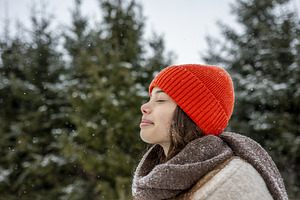 Girl enjoying peaceful moment in, a Sports & Recreation Photo by HalfPoint