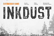 Inkdust - Distressed Vintage Sans, a Sans Serif Font by Typia Nesia (Thumbnail 1 of 9)