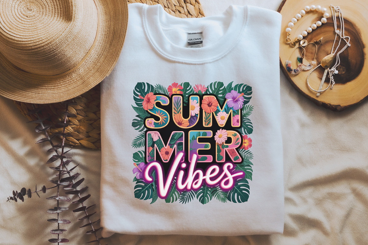 Summer Vibes Png, Summer Sublimation, an Illustration by RobertsArt (Photo 7 of 7)