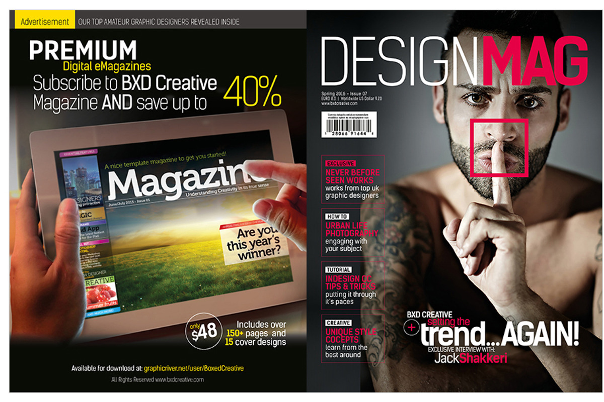 Magazine Template InDesign 08, a Magazine Template by Love Graphic Design (Photo 29 of 29)