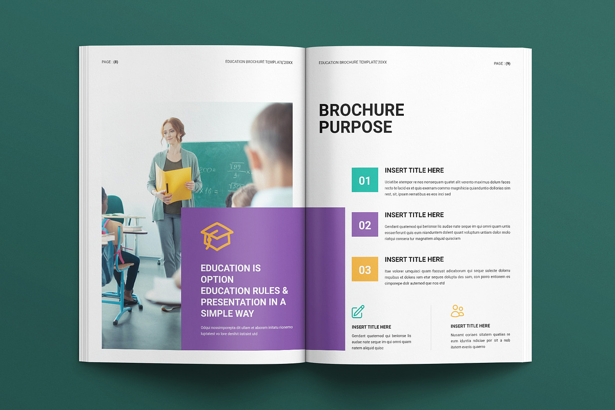 Education For Kids Brochure Template, a Brochure Template by E-Type (Photo 4 of 7)