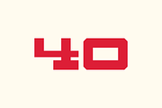 Big Sexy Numeral Set, a Sans Serif Font by Port Design Company (Thumbnail 7 of 7)