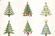 Festive Christmas Tree Ornaments Cli, an Illustration by CrexoraLab (Thumbnail 5 of 5)