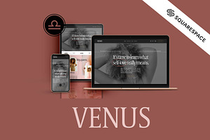Venus Squarespace Website Template