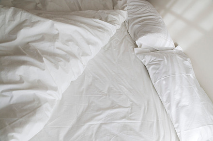 Bed featuring absence, apartment, and bed, a Health & Medical Photo by villorejo