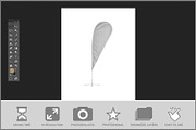 Real Estate Feather Flag Mockup, an Advertising Mockup by Bruno's Shop (Thumbnail 2 of 3)