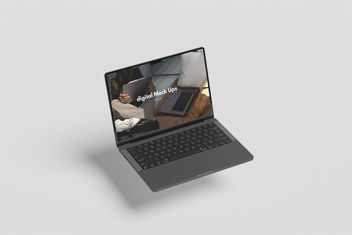 LAPTOP MOCKUP, a Wearable Device Mockup by kebunmockup (Photo 3 of 5)