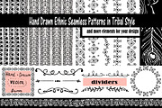 Hand-Drawn Ethnic Seamless Patterns, a Pattern Graphic by Maria Zebroff (Thumbnail 1 of 5)