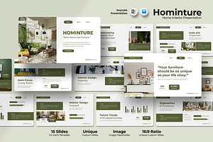Hominture Interior Design - Keynote, a Presentation Template by Iqsiart Studio