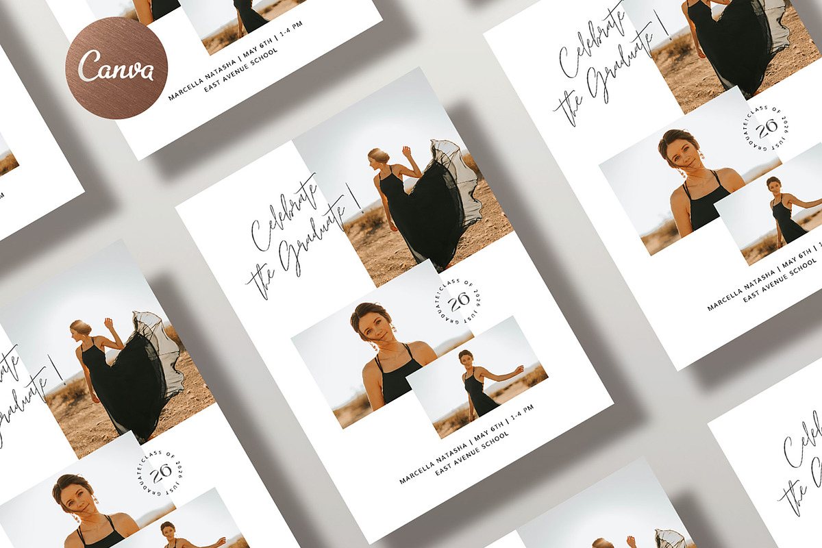 Senior Graduation Card SG024, an Invitation Template by Bellenity Design (Photo 2 of 2)