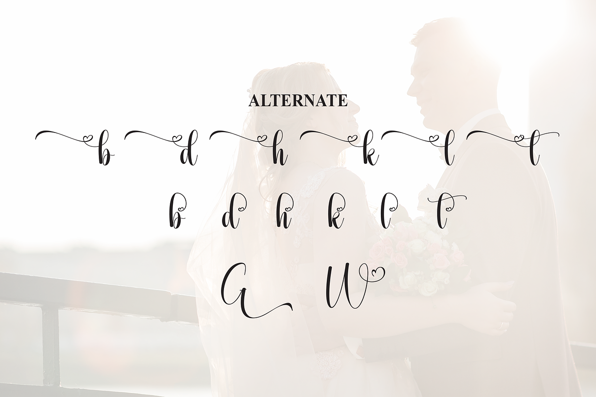 Wedding Graceful | Script Font, a Handwritten Font by Scratchones (Photo 8 of 9)