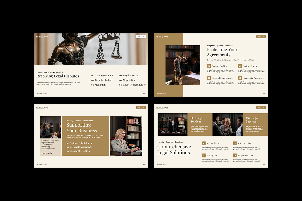 Mahera - Lawyer PowerPoint Template, a Presentation Template by studiobasic