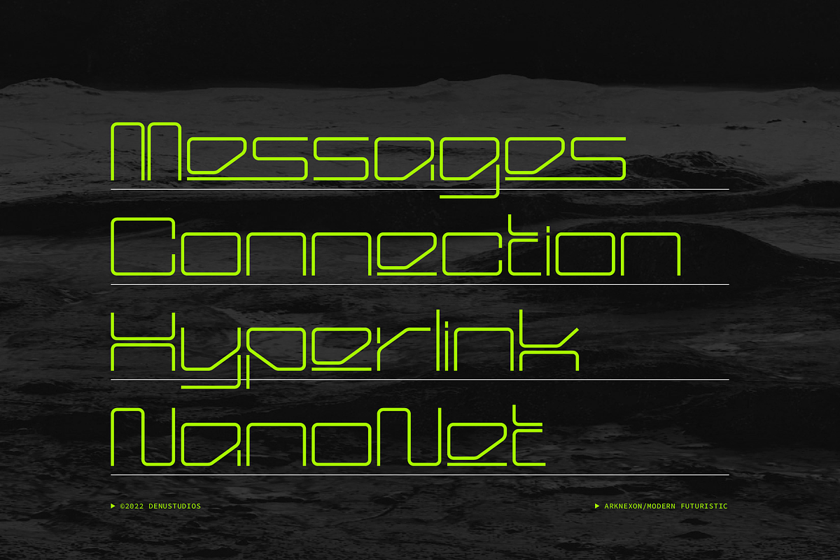 Arxenon | Modern Futuristic, a Sans Serif Font by Denustudios (Photo 7 of 12)